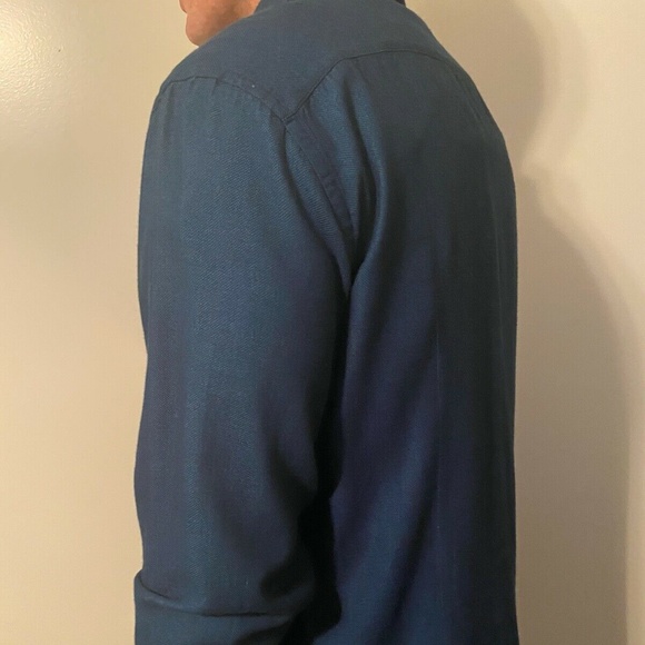 Hugo Boss Collared Dress Shirt Unworn Blue sz L - Picture 3 of 7